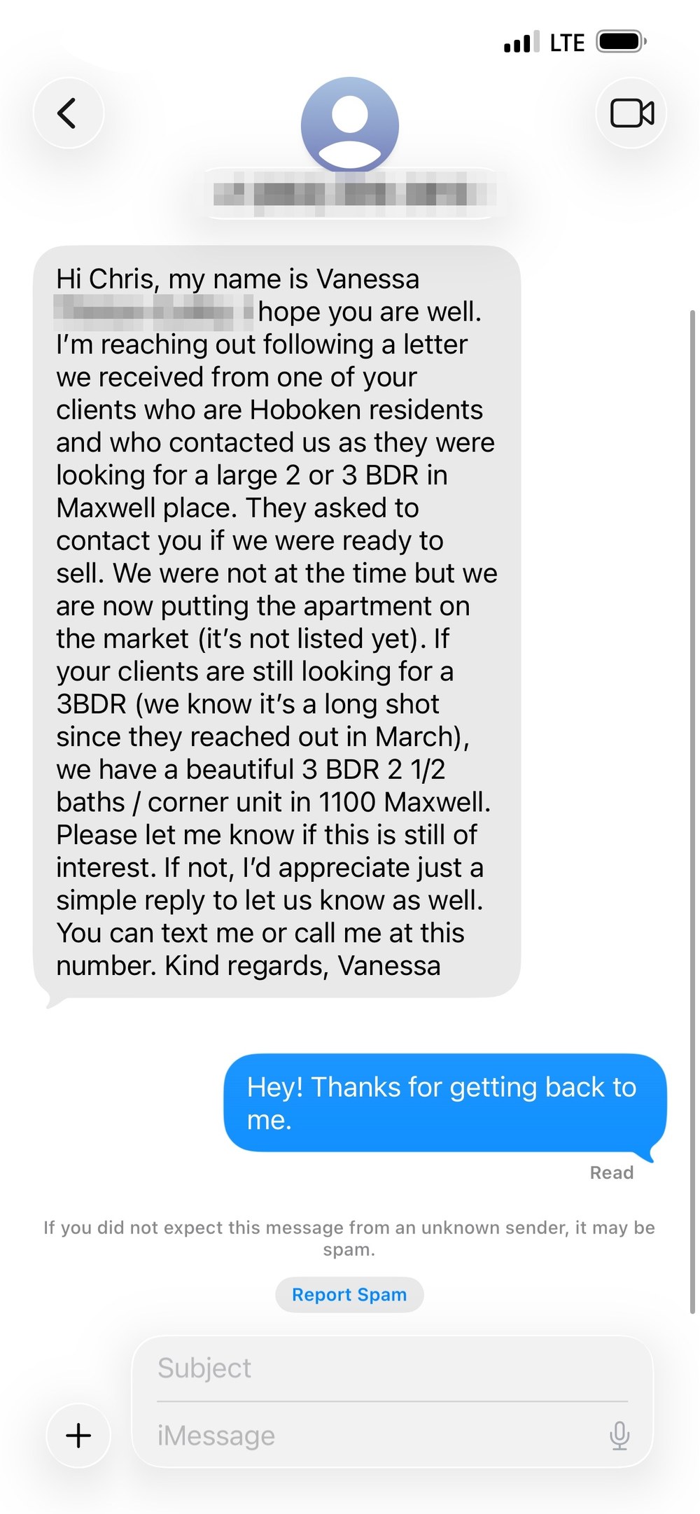 Maxwell Place owner reply